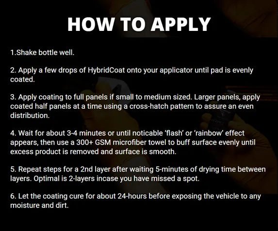 HybridCoat Graphene + Ceramic 10H Ultra Glossy Protective Coating - Sud Factory