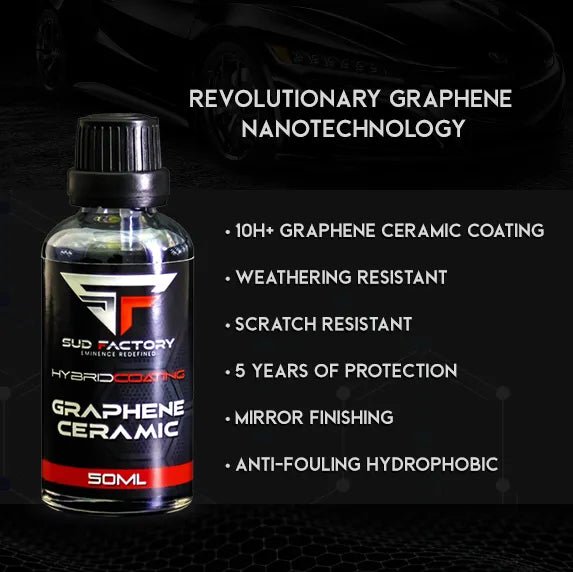 HybridCoat Graphene + Ceramic 10H Ultra Glossy Protective Coating - Sud Factory